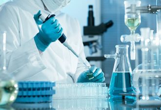 laboratory technician at the work.